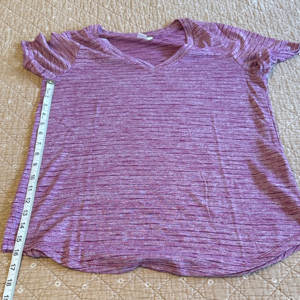 Athleta Pink and Purple Short Sleeve Tees - Picture 6 of 8